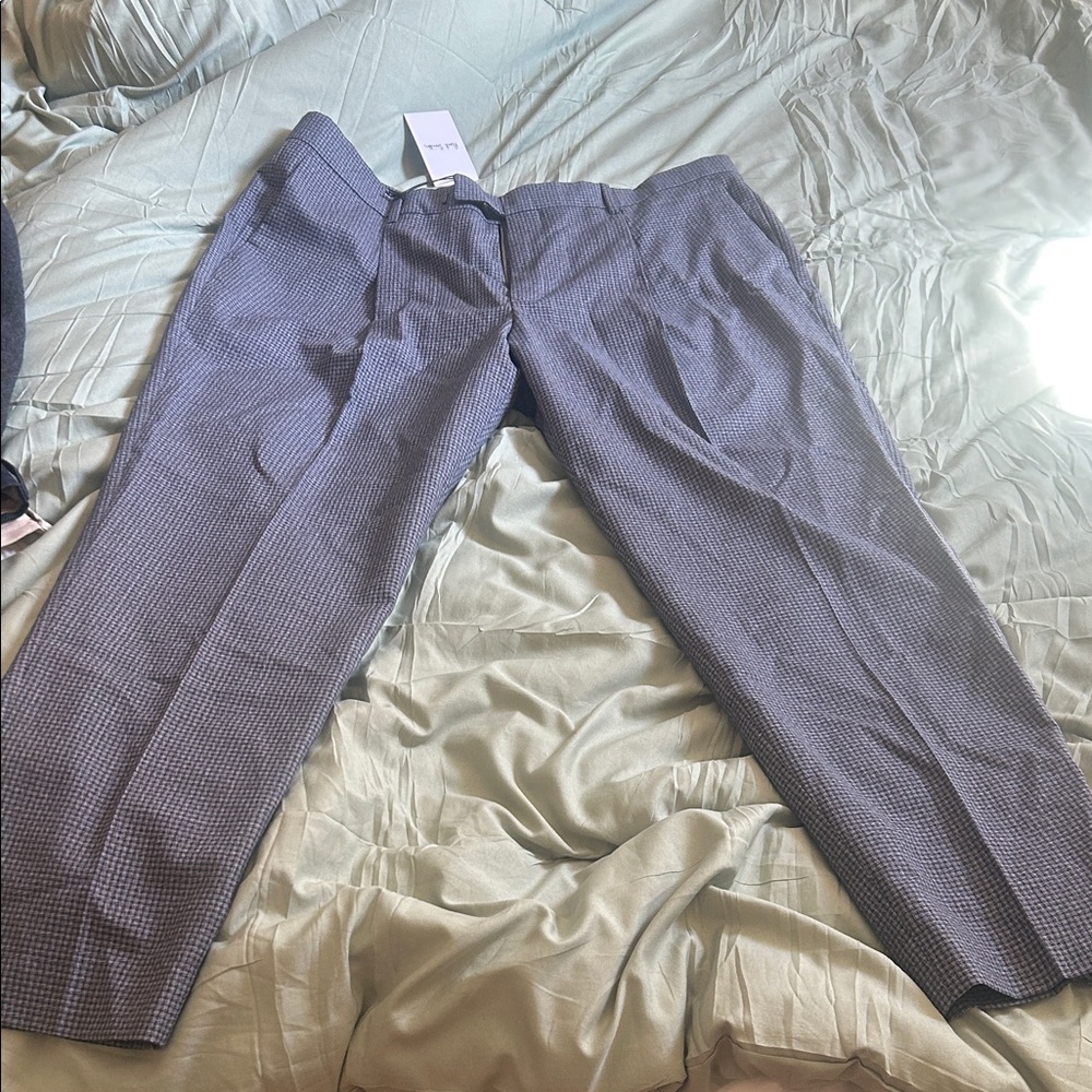 Paul Smith Men's Blue Checkered Dress Pants